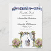 Save The Date Mariage Floral Scandinave QR (Devant)