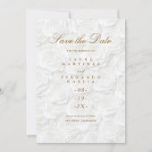 Save The Date Mariage Floral Simple Enregistrer La Date (Devant)