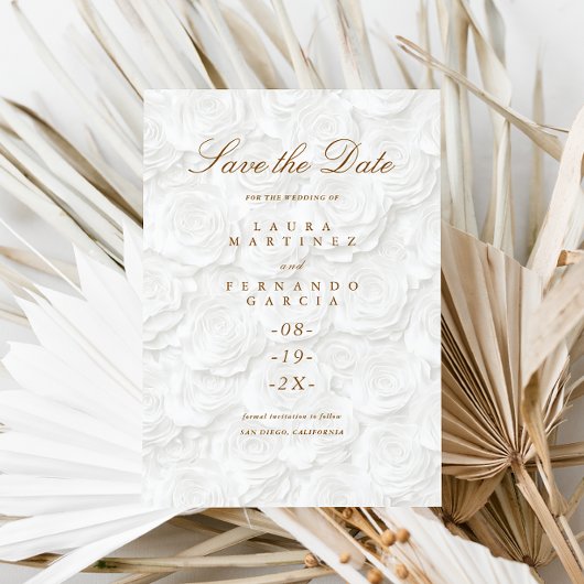 Save The Date Mariage Floral Simple Enregistrer La Date