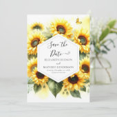 Save The Date Mariage floral unique (Debout devant)