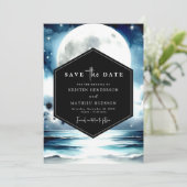 Save The Date Mariage floral Whimsical (Debout devant)