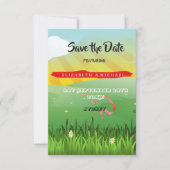 Save The Date Mariage Flower Music Festival Champs Enregistrer l (Devant)