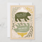 Save The Date Mariage forestier enchanté (Devant)