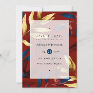 Save The Date Mariage forestier exotique