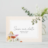Save The Date Mariage Forêt Enregistrer La Date (Debout devant)