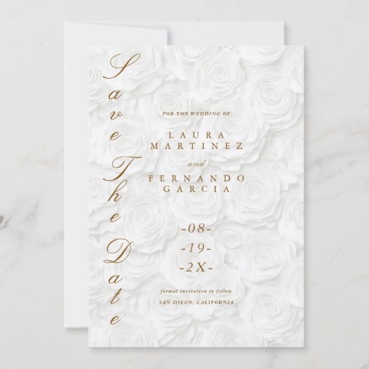 Save The Date Mariage Formel Classique (Devant)