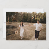 Save The Date Mariage Formel Photo Dos Noir Et Blanc (Dos)