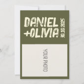 Save The Date Mariage frontalier orné fleur sauvage victorien (Dos)