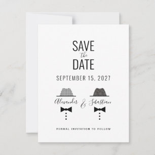 Save The Date Mariage gay simple