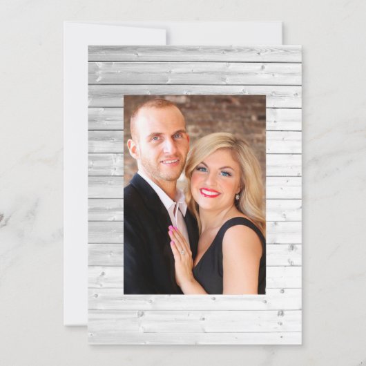 Save The Date Mariage géométrique à l'aquarelle Eucalyptus Anémo (Dos)