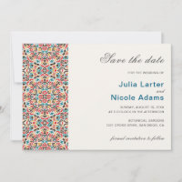 Mariage géométrique en treillis marocain