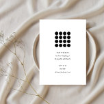 Save The Date Mariage géométrique minimaliste noir<br><div class="desc">Mariage géométrique minimaliste noir blanc moderne Enregistrer la date</div>