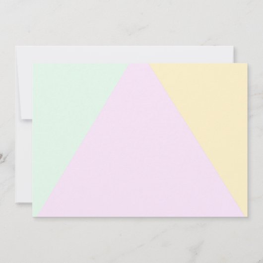 Save The Date Mariage Géométrique Pastel Atténué (Dos)