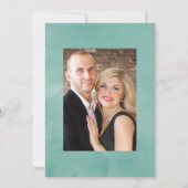 Save The Date Mariage géométrique rustique à l'anémone d'eucalyp (Dos)