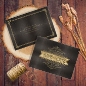 Save The Date Mariage Gold Filigree fin ID871