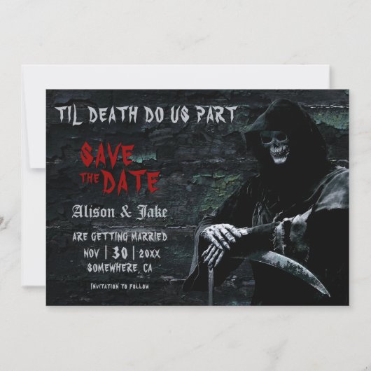Save The Date Mariage gothique (Devant)