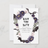 Save The Date Mariage gothique de Halloween, enregistrez la date (Devant)