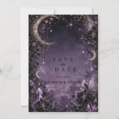 Save The Date Mariage Gothique Fée Fantaisiste (Devant)
