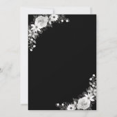 Save The Date Mariage gothique floral et photo d'arche noire Hal (Dos)