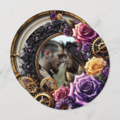 Save The Date Mariage gothique Steampunk Enregistrer la date (Devant / Derrière)