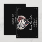 Save The Date Mariage gothique/vampire à la date de sauvegarde (Devant / Derrière)