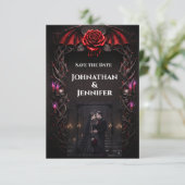 Save The Date Mariage gothique vampire Nuit Éternelle Romance so (Debout devant)