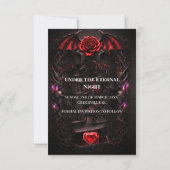 Save The Date Mariage gothique vampire Nuit Éternelle Romance so (Dos)
