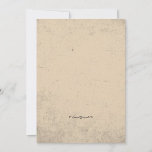 Save The Date Mariage gothique vintage (Dos)