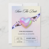 Save The Date Mariage Grunge y2k (Devant)