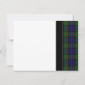 Save The Date Mariage Gunn Tartan moderne Enregistrer la date (Dos)