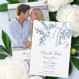 Save The Date Mariage historique à Londres Town Annapolis