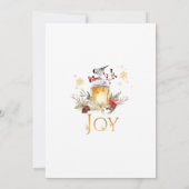 Save The Date Mariage hivernal magique au milieu des pins enneig (Dos)