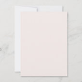 Save The Date Mariage horizontal Boho Blush Fleur sauvage classi (Dos)