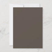 Save The Date Mariage horizontal Brown or géométrique vert (Dos)
