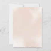 Save The Date Mariage horizontal classique rose poussiéreux rose (Dos)