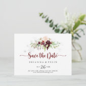 Save The Date Mariage horizontal simple couleur classique (Debout devant)