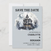 Save The Date Mariage Horreur de Halloween gothique (Devant)