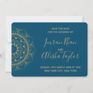 Save The Date Mariage indien Mehendi Sauvez la date hamsa Henna