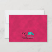 Save The Date Mariage indien rose et or Enregistrer la date (Dos)