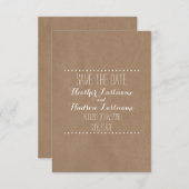 Save The Date Mariage Inspiré Carton Enregistrer La Date (Devant / Derrière)