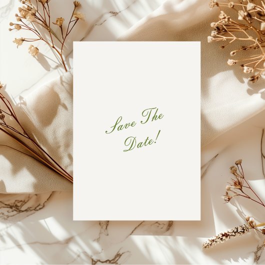 Save The Date Mariage intemporel élégant classique