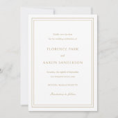 Save The Date Mariage Intemporel Or Traditionnel (Devant)