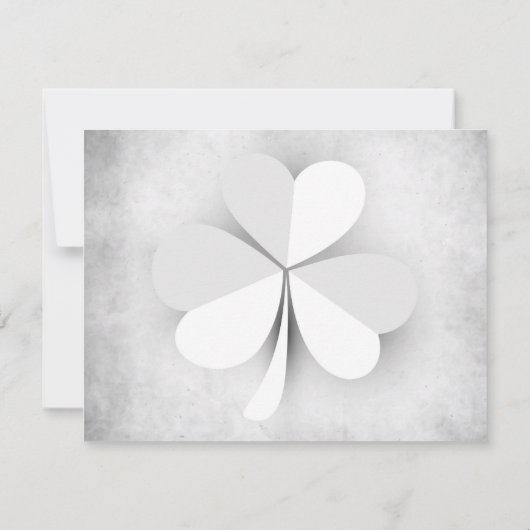 Save The Date Mariage irlandais à trois feuilles (Dos)