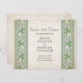 Save The Date Mariage irlandais de St. Patrick (Devant / Derrière)