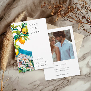 Save The Date Mariage italien de la côte d'Amalfi