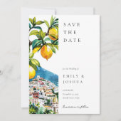 Save The Date Mariage italien de la côte d'Amalfi (Devant)
