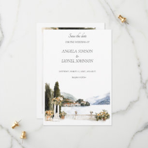 Save The Date Mariage italien du lac de Côme