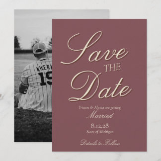 Save The Date Mariage Jardin de Verre Coloré