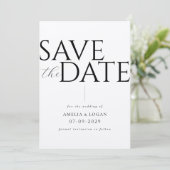 Save The Date Mariage Kraft moderne et chic (Debout devant)