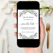 Save The Date Mariage Lavender eucalyptus enregistrer la date